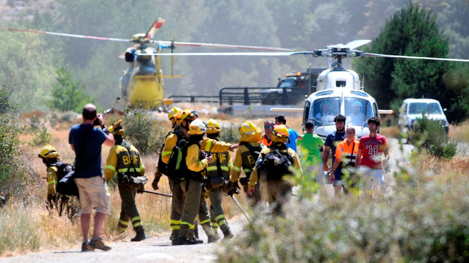 Telediario 1: Los dos incendios de Guadarrama habrían sido intencionados | RTVE Play