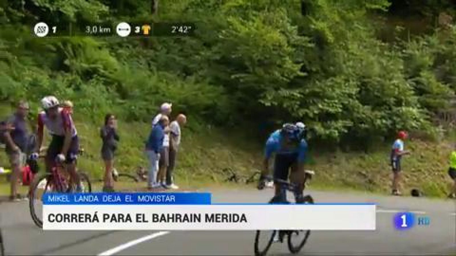 El ciclista alavés Mikel Landa dejará Movistar para correr la próxima temporada en el equipo Bahrein Merida.