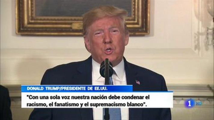 Telediario 1 - Trump reconoce el carácter racista y supremacista del ataque de El Paso