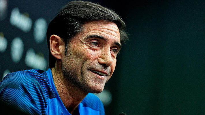 Telediario 1 - Marcelino: "Creo que Rodrigo va a seguir con nosotros"
