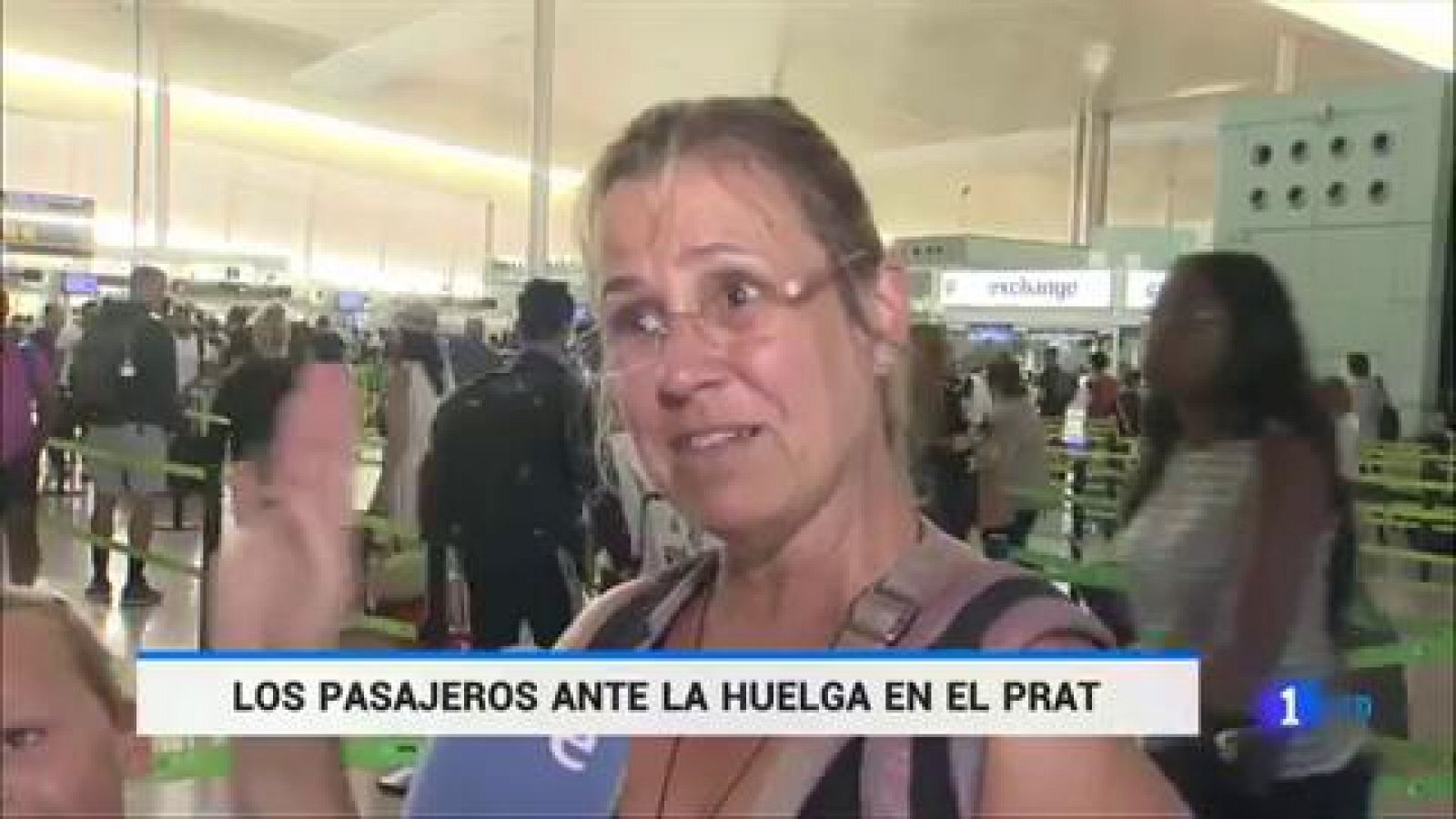 Telediario 1: Tranquilidad en El Prat durante el arranque de la huelga de vigilantes de seguridad | RTVE Play