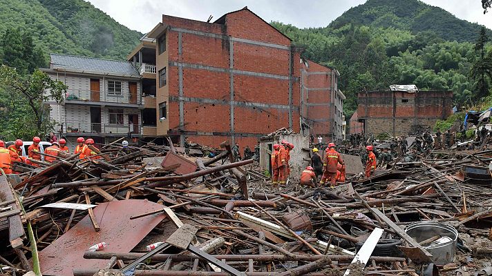 18 muertos y 14 desaparecidos en China por el tifón Lekima