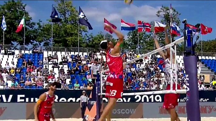 Voley Playa - Cto. de Europa 1ª Semifinal Masculina: Noruega - Polonia