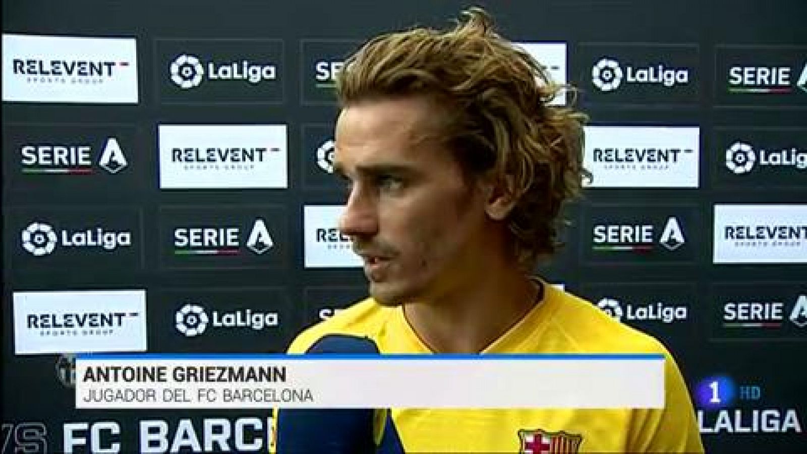 Telediario 1: Griezmann se estrena como goleador del Barça | RTVE Play