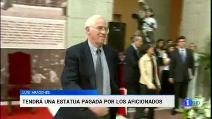 Telediario 1 - Luis Aragonés tendrá una estatua en el Wanda Metropolitano
