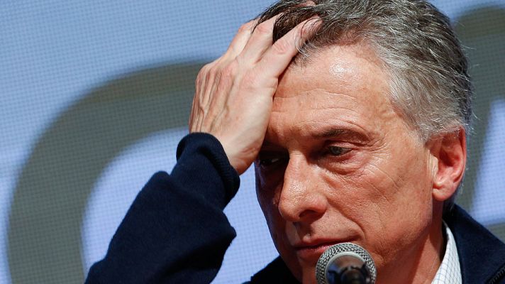 Telediario 1 - Macri reconoce su derrota en las elecciones primarias que ha ganado Alberto Fernández