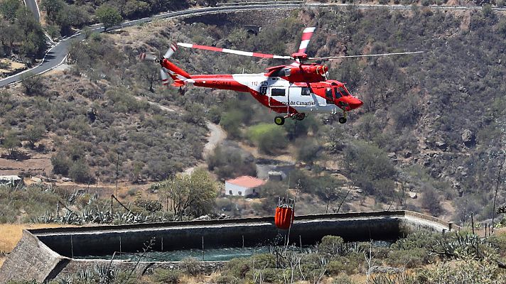 Avanza el control sobre el incendio de Gran Canaria 