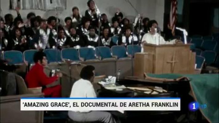 Telediario 1 - Un documental recupera una actuación inédita de Aretha Franklin, rodada por Sydney Pollack en 1972