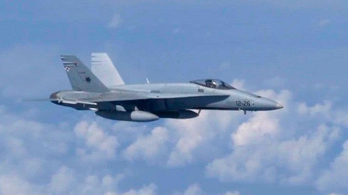 Telediario 1 - Moscú asegura haber interceptado un F-18 de la OTAN que se acercó al avión del ministro de Defensa ruso