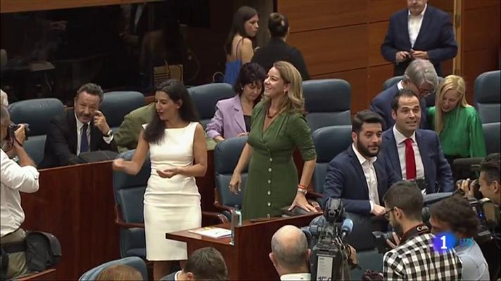 Telediario 1 - Vox apoyará la candidatura de Ayuso (PP) en Madrid para "evitar" un gobierno de "izquierdas"