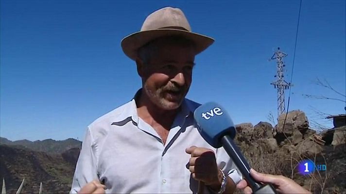 Telediario 1 - Tras declarar controlado el incendio de Gran Canaria, es hora de hacer balance de los daños
