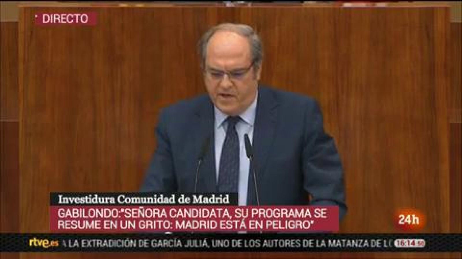 Gabilondo: "Madrid no puede ser un bastión contra el gobierno de España cuando no es de su color político¿