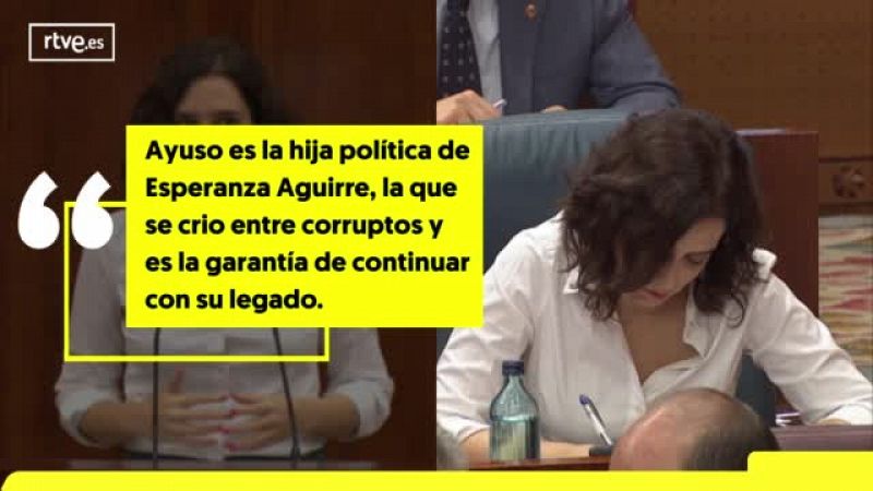 Del "traidor" a "esto no es Kentucky": los rifirrafes de la investidura de Isabel Díaz Ayuso