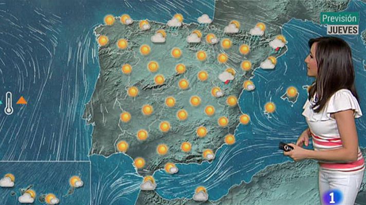 Calor en la mitad sur peninsular y chubascos en noroeste de Cataluña
