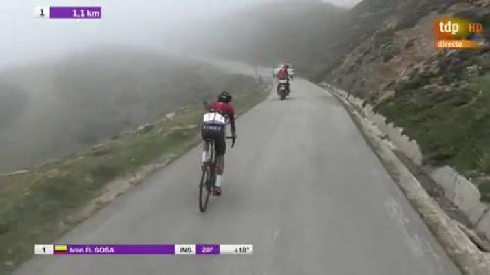 Sosa da el golpe en el Picón Blanco y se aúpa al liderato de la Vuelta a Burgos
