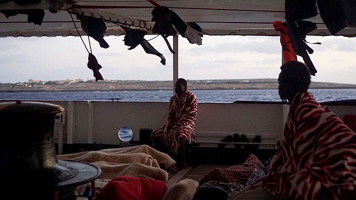  - Autorizan la evacuación a Lampedusa de nueve personas del Open Arms "por causas psicológicas"
