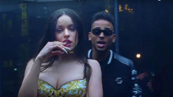 Telediario 1 - Rosalía arrasa con su nuevo tema con Ozuna y actuará en los Video Music Awards 2019