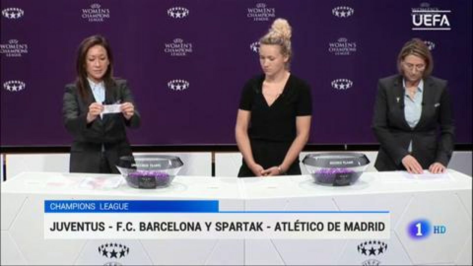 Telediario 1: Juventus y ZFK Spartak, rivales de Barça y Atlético | RTVE Play