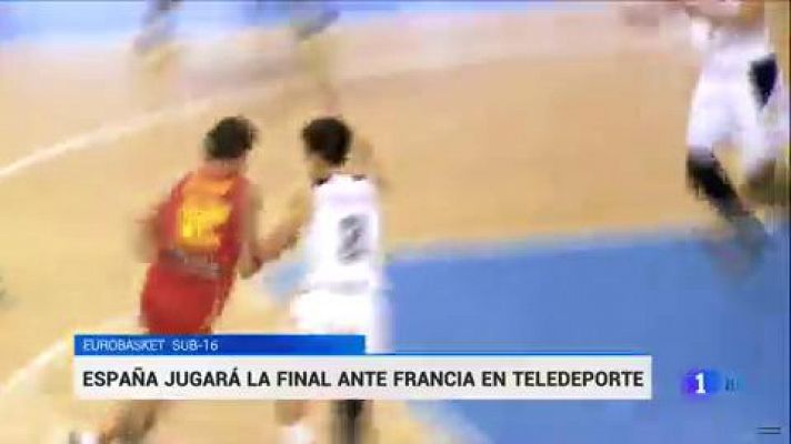 A las 21:00 en Teledeporte la final del Europeo sub'16: España - Francia