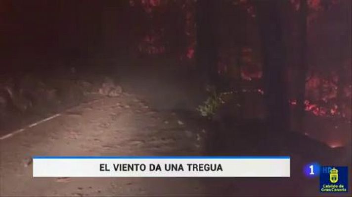 Telediario 1 - 12 mil hectareas devoradas ya por el fuego en Gran Canaria, el más devastador  desde 2013 en toda España