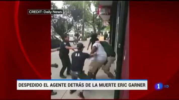 Telediario 1 - Nueva York despide al policía que mató a Eric Garner