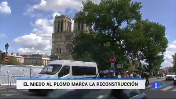 Telediario 1 - Comienzan los trabajos para consolidar la estructura de Notre Dame y evitar que se derrumbe