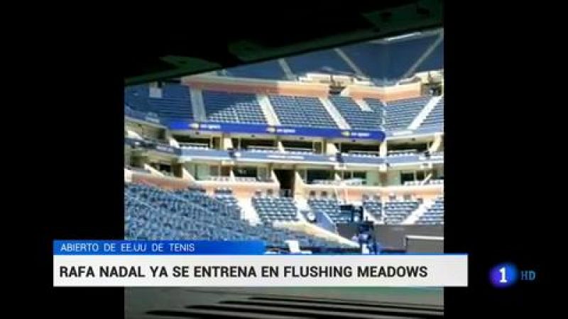 Rodeado de otras grandes figuras del tenis mundial, Rafa Nadal ha comenzado sus entrenamientos del cara al último Grand Slam de la temporada, el US Open.