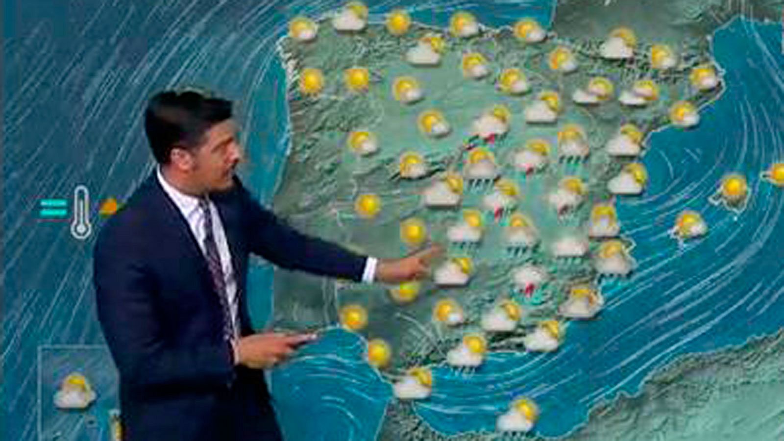 Chubascos y tormentas en el sudeste peninsular y alisios en Canarias