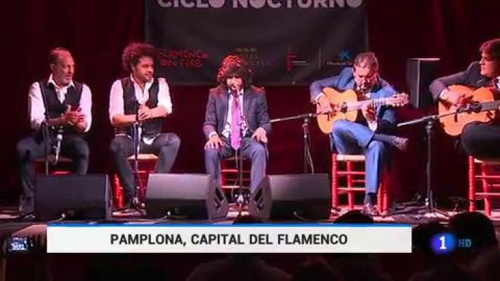 Telediario 1 - Pamplona se vuelca con su festival 'Flamenco on fire'