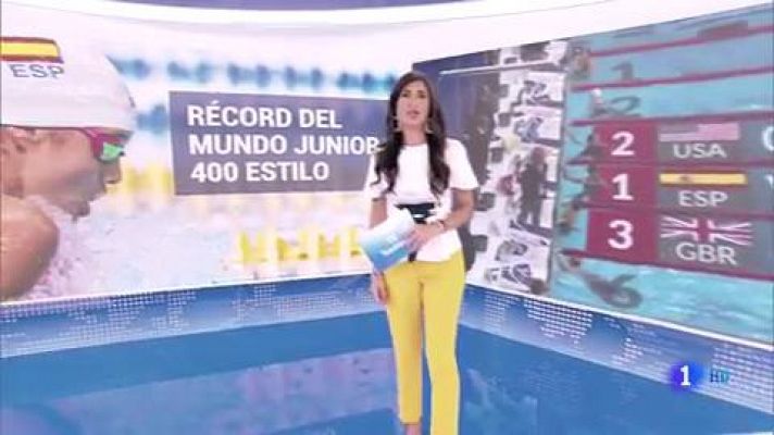 Alba Vázquez bate el récord del mundo junior de 400 estilos