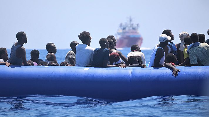 Telediario 1 - David Noguera (MSF): "Jamás me voy a sentar a negociar si hay que rescatar a gente del mar o no"