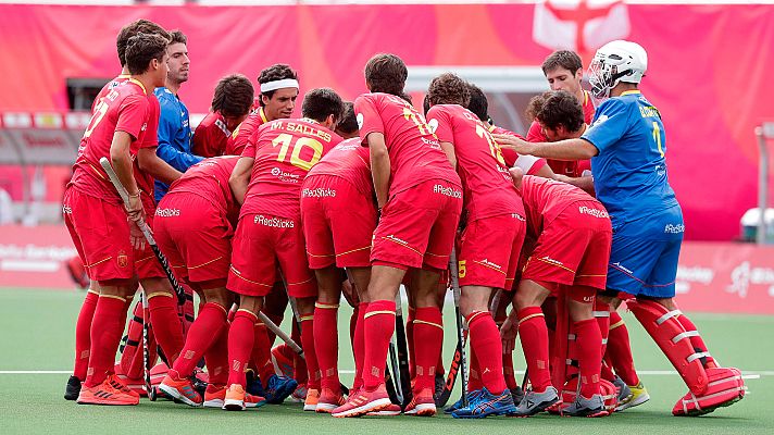 Telediario 1 - España busca la final del Europeo de hockey