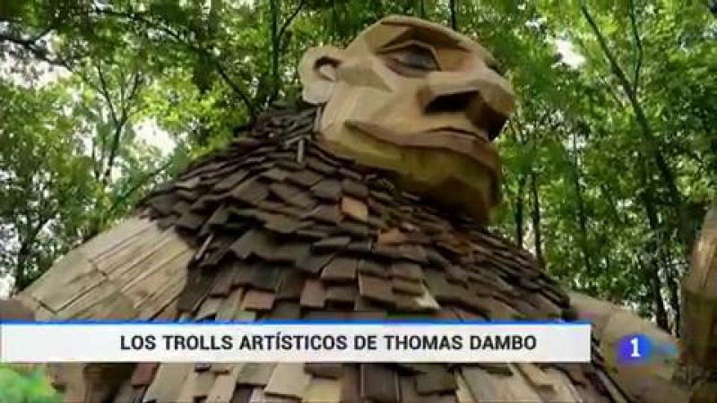 Los sorprendentes trolls de madera reciclada