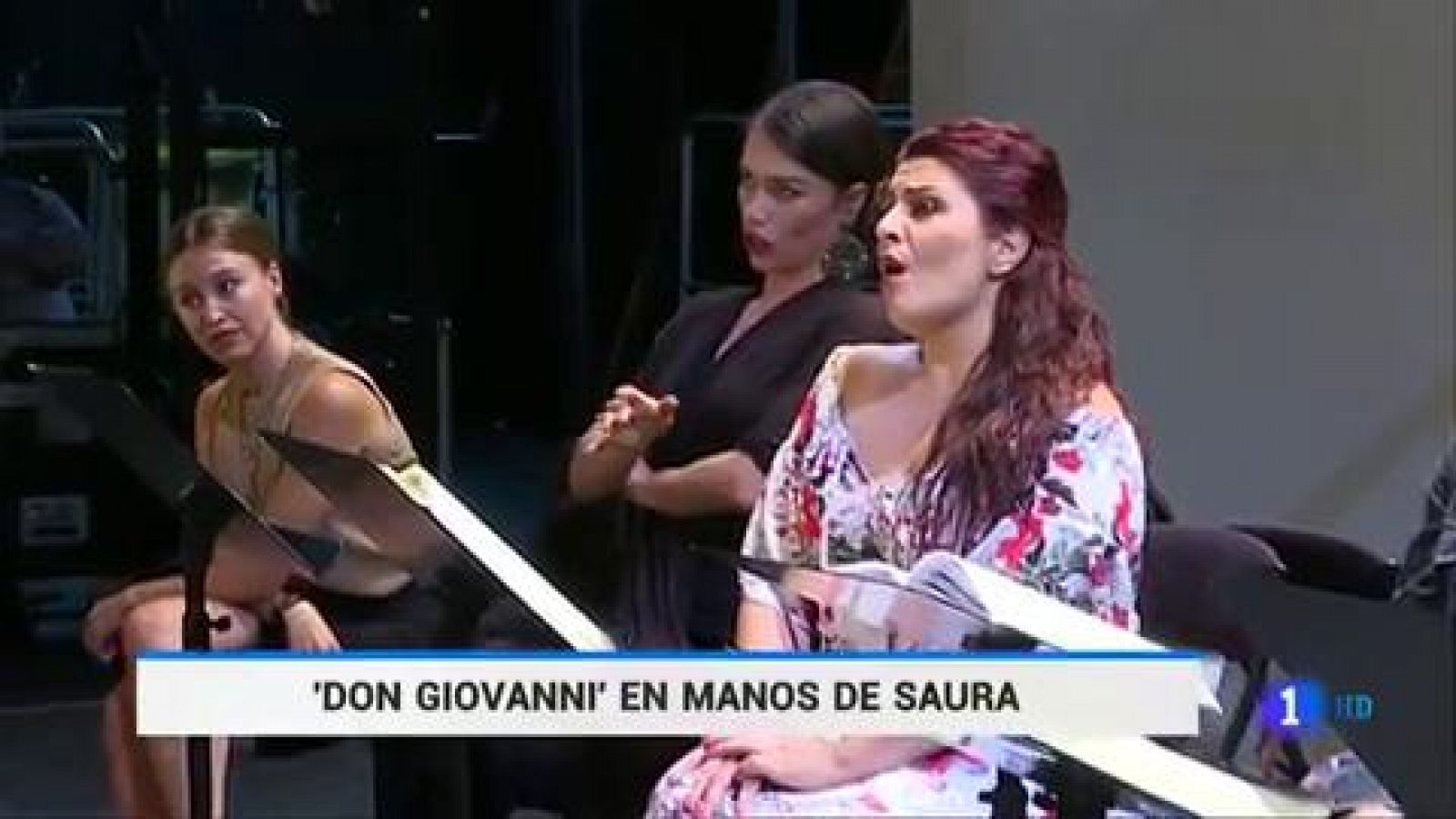 Telediario 1: Carlos Saura prepara la puesta en escena de 'Don Giovanni', la ópera de Mozart | RTVE Play