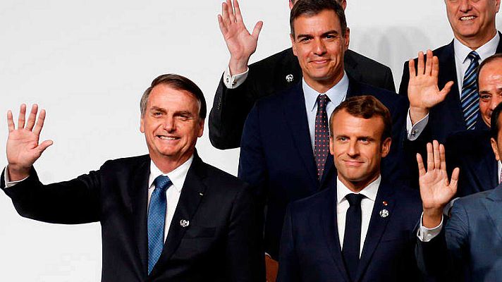 Telediario 1 - Macron y Bolsonaro se enzarzan por los incendios en Brasil