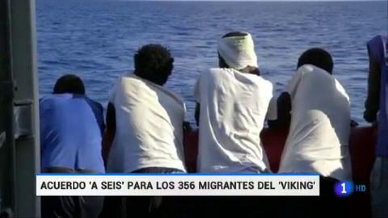 Seis países europeos acogerán a los 356 migrantes del Ocean Viking
