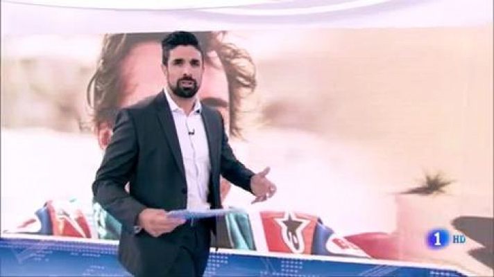 Telediario 1 - Fernando Alonso ha salido muy satisfecho de su pilotaje por el desierto