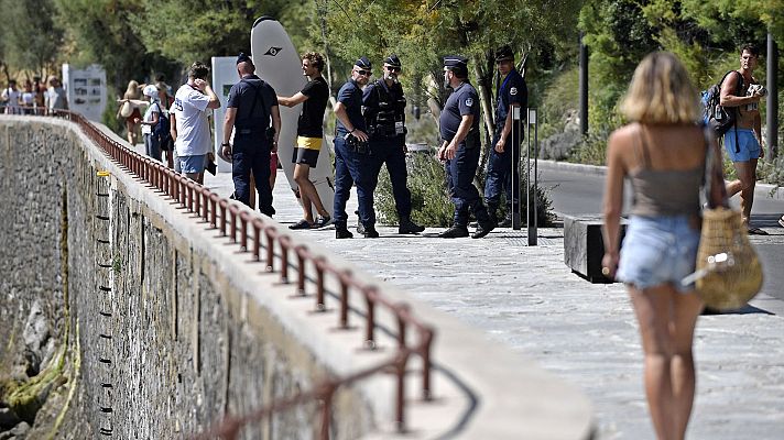 Identificaciones y restricciones de paso en Biarritz, así es la seguridad extrema por el G7