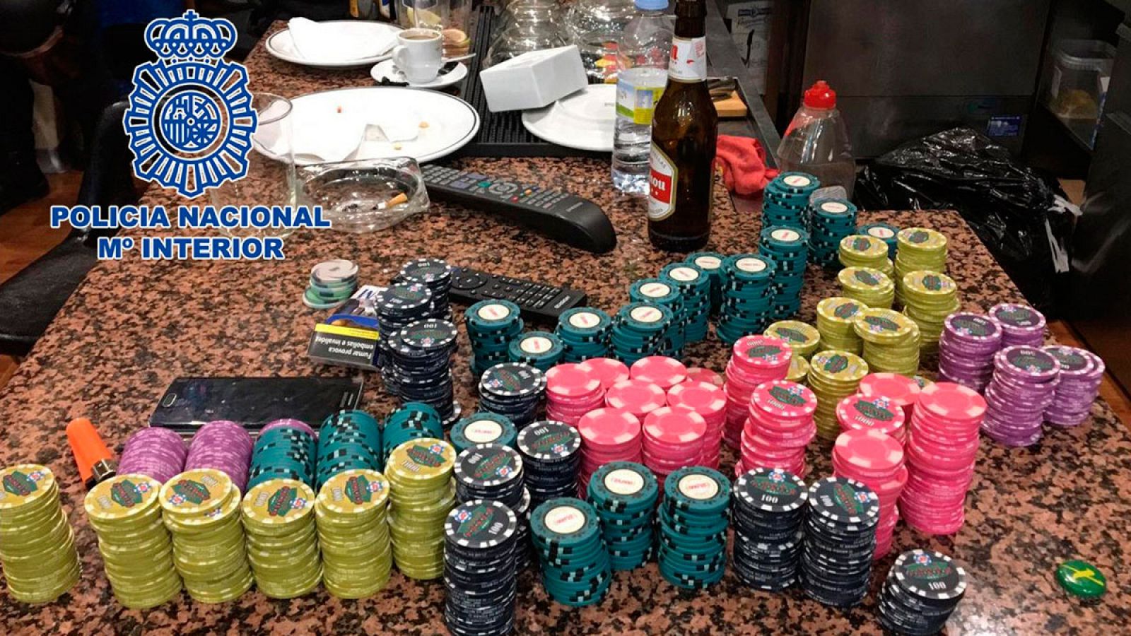 La Policía Nacional desarticula un club clandestino de póker en Madrid