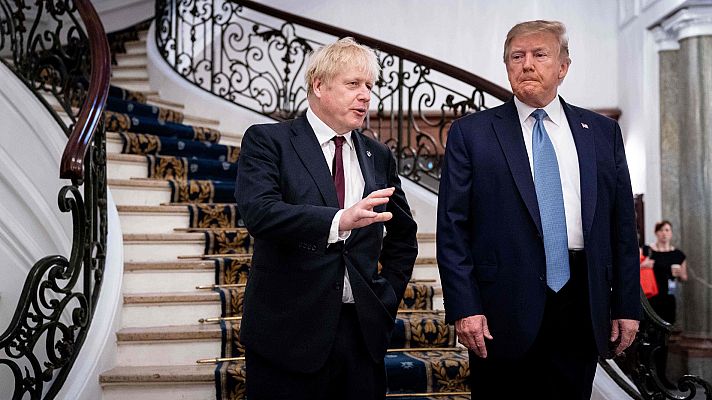 Telediario 1 - El G7 propicia el primer encuentro de Trump con Johnson como primer ministro británico