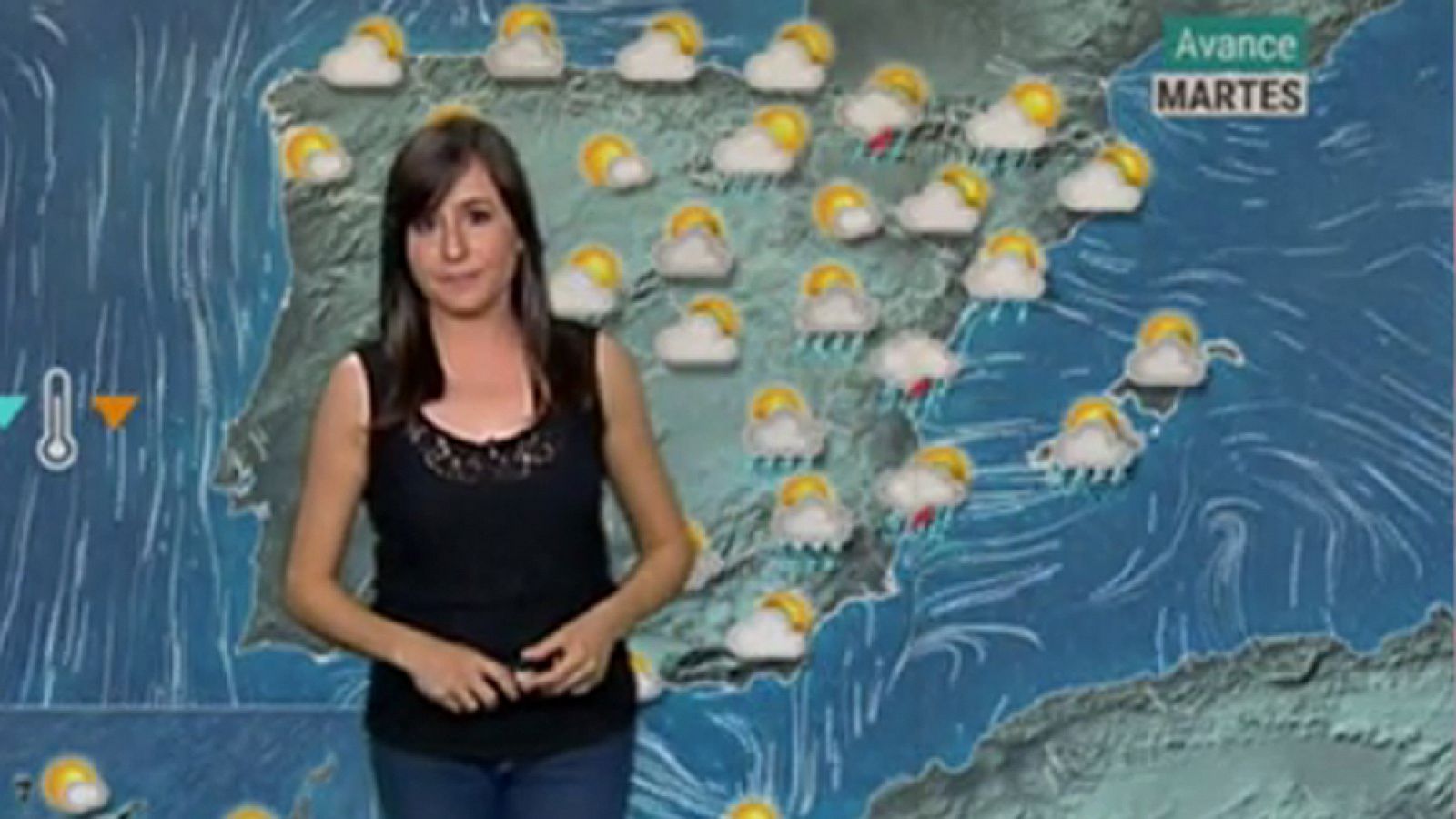 El tiempo: Lluvias y tormentas en la Península hoy lunes por la entrada de aire frío | RTVE Play