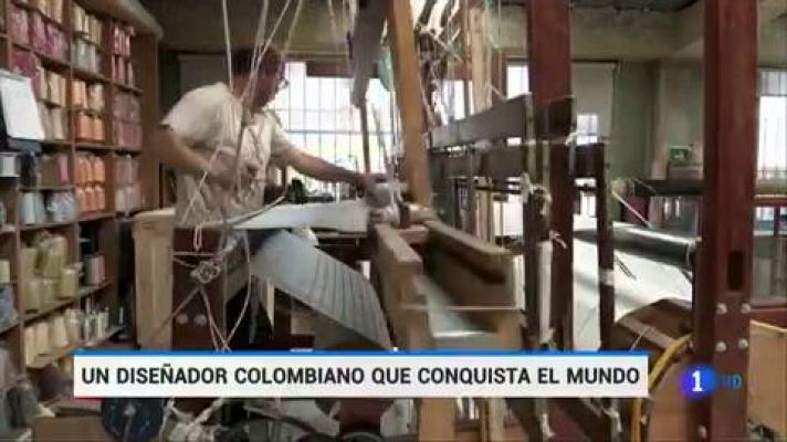 Jorge Lizarazo, un original diseñador que hace arte con fibras y tejidos