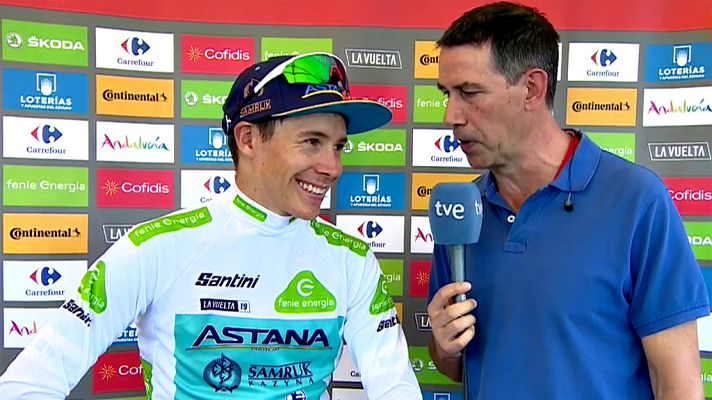 Vuelta ciclista a España - Vuelta 2019 | 'Supermán' López: "Lo importante es que estamos ahí y que la montaña aún no ha empezado"