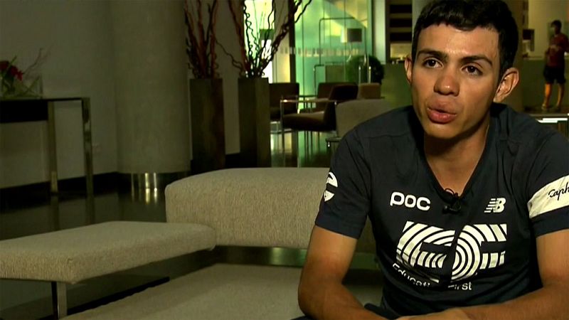 El colombiano del Education First está siendo una de las sensaciones de la Vuelta ciclista a España 2019.