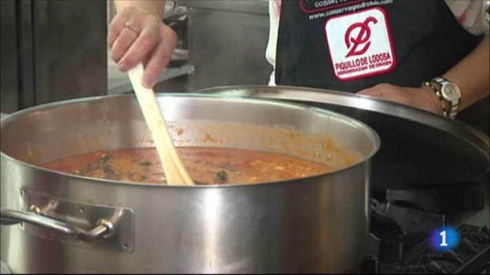 Telediario 1 - Amparo Niño, la Mujer de Pepe Habichuela, prepara un puchero gitano