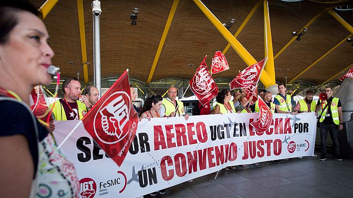 Normalidad en la huelga en Iberia y Renfe