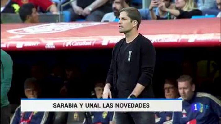 Telediario 1 - Sarabia y Núñez, novedades de la selección