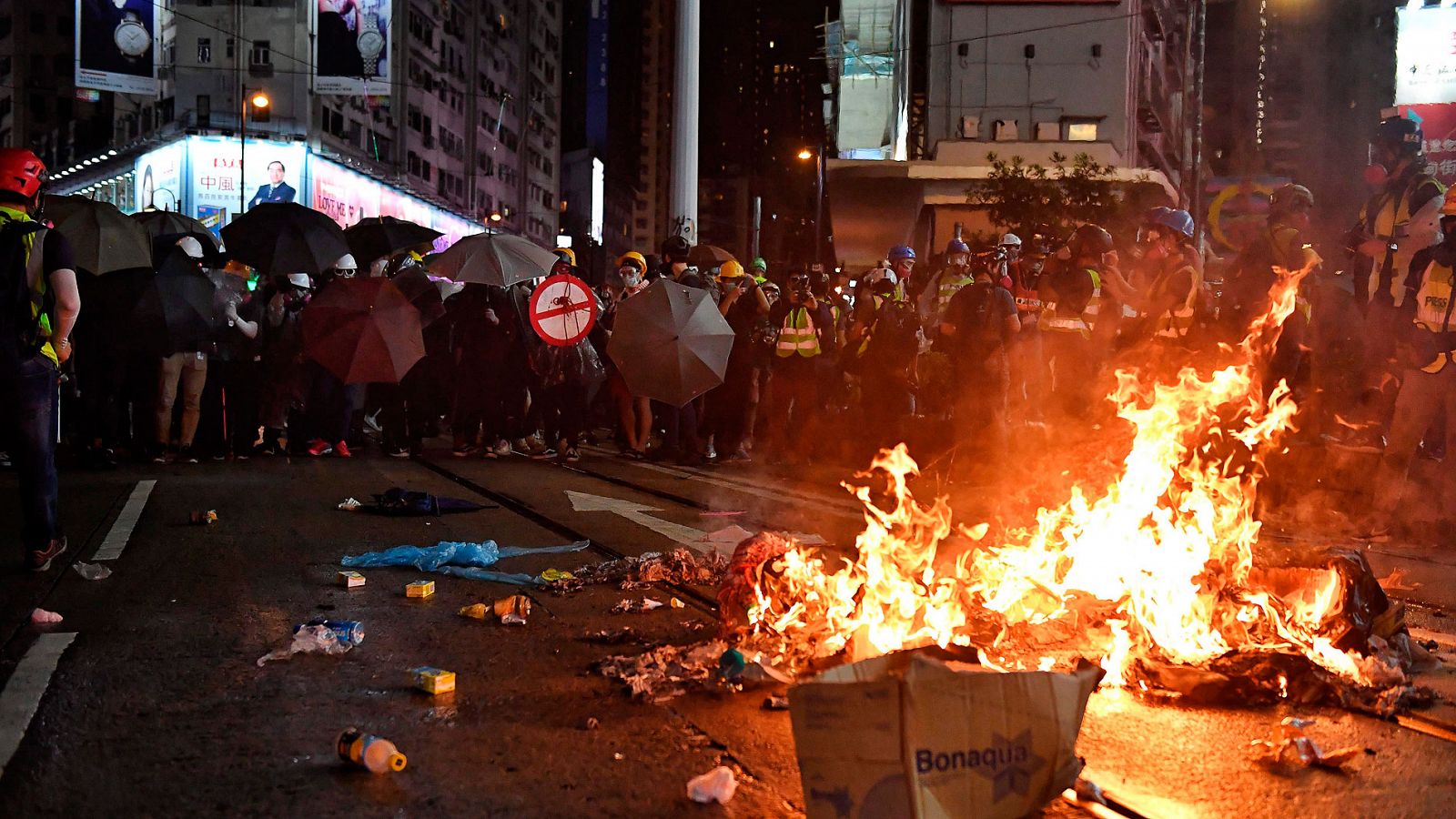 Telediario 1: Los disturbios en Hong Kong se repiten un fin de semana más  | RTVE Play