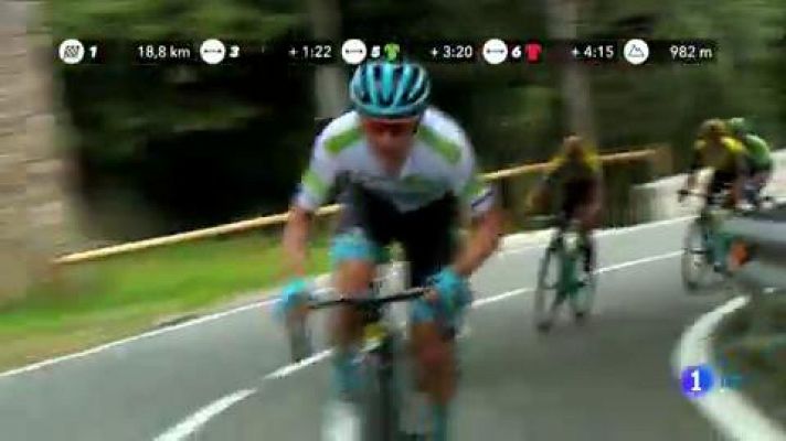 Telediario 1 - Vuelta 2019 | Pogaçar vence en la dura etapa de Andorra con Nairo líder