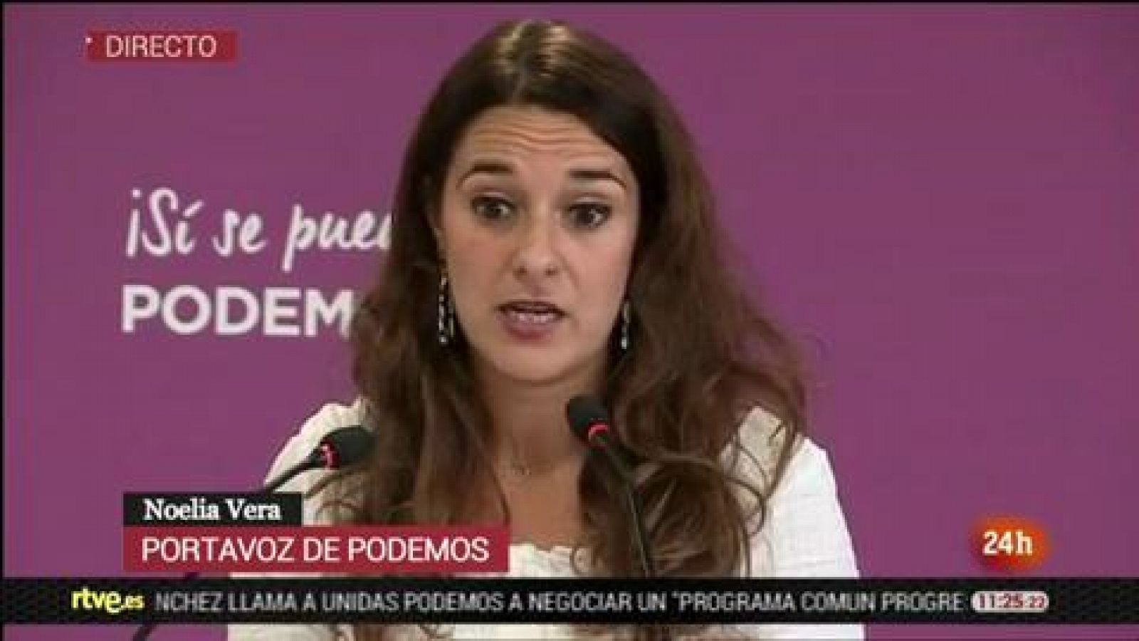 Podemos - Noelia Vera: "Un gobierno en solitario es inestable" - RTVE.es